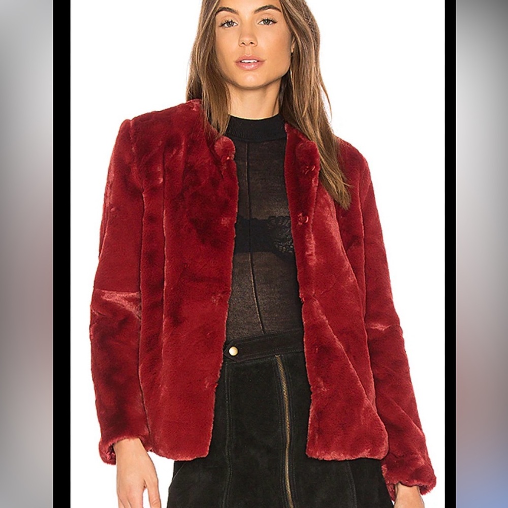 WYLDR Burgundy Teddy Jacket